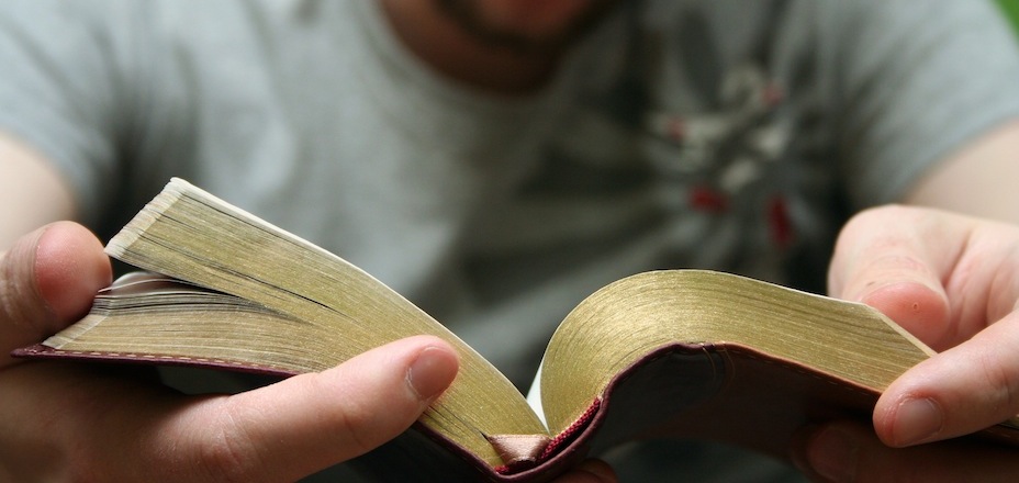 Young Man Reading Bible