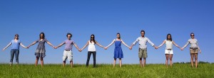 Group Holding Hands